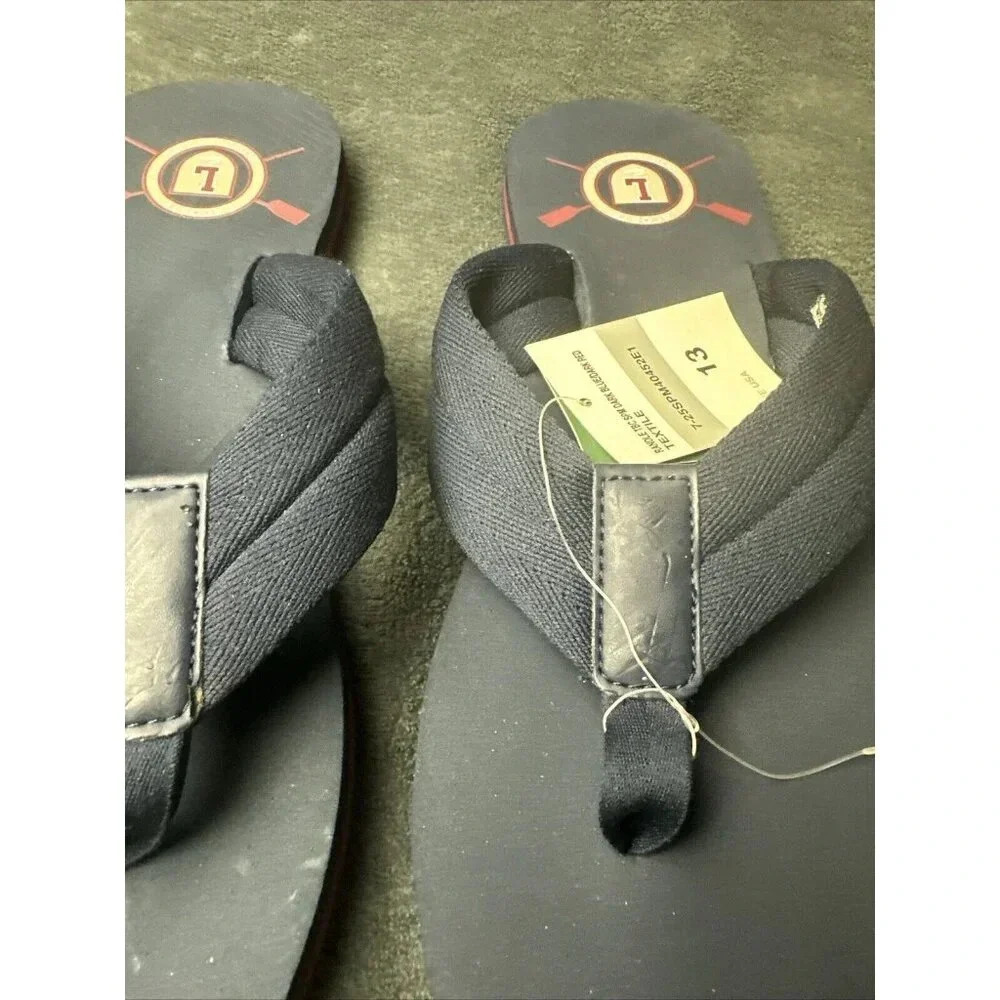 Lacoste Men's Randle TBC Flip Flop Rowing Club Blue Size 13 New - Picture 4 of 16